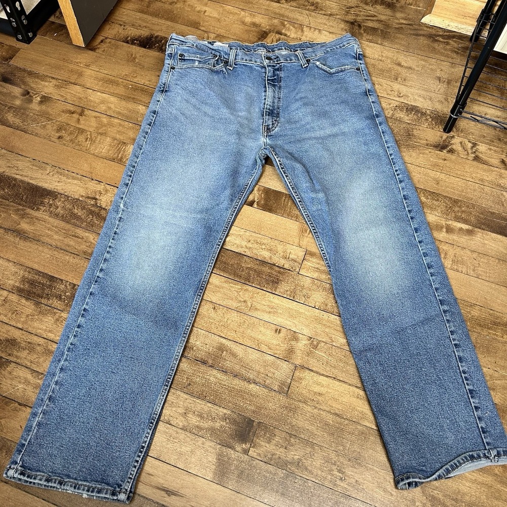Levis 505 Jeans Pants Regular Fit Straight Leg Mens 40x30 Denim Rugged Worn